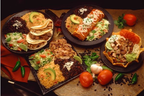 Display of Mexican Foods
