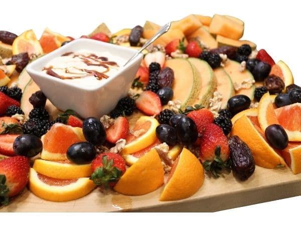 Close-up of How to Make a Fruit Charcuterie Board like this