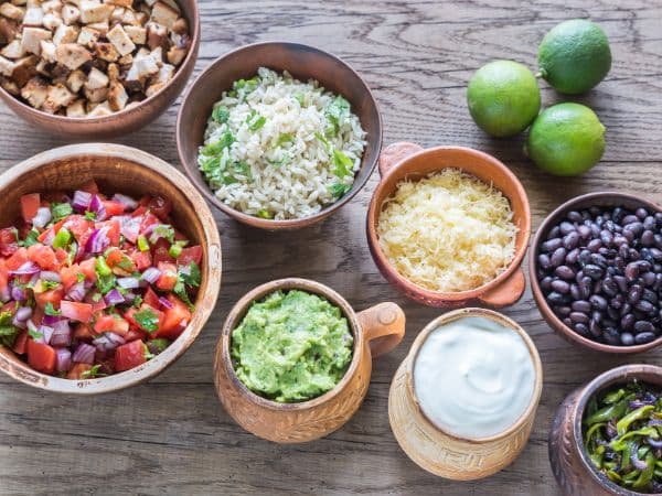 Toppings for black bean tacos