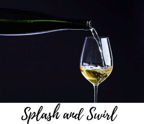 How to host a virtual wine tasting. Splash a little wine in your glass and swirl to open the flavors.
