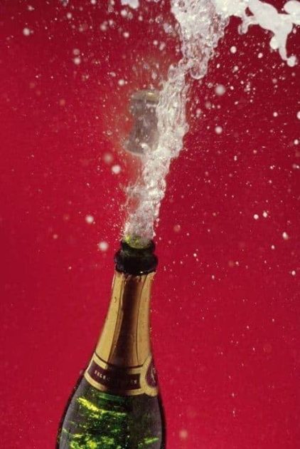 Sparkling wine Ultimate Celebration libation cork popping
