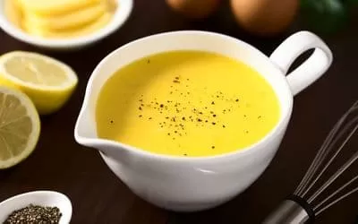 classic French sauce is a lemony, yellow hollandaise sauce