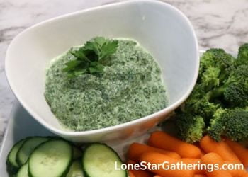 Tangy Spinach Yogurt Dip with logo