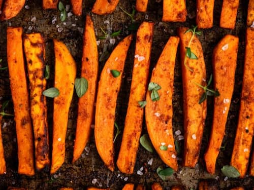 Delicious sweet potato fries from your oven