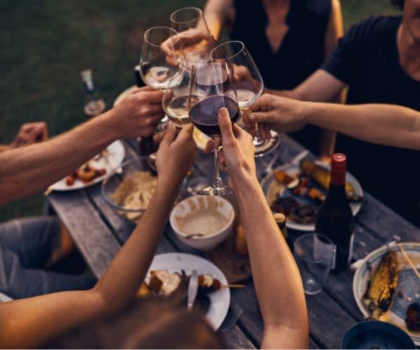 Pairing wine with food and friends