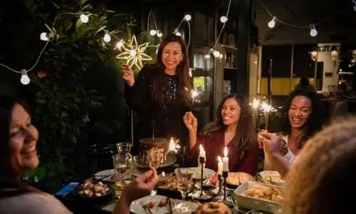 Wonderful Dinner Party with Happy Guests