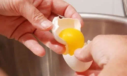 Separating eggs for Perfect chocolate soufflé