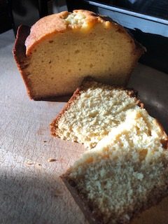 Honey Vanilla Pound Cake sliced