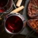How to Grill a Perfect Steak and enoy a glass of red wine