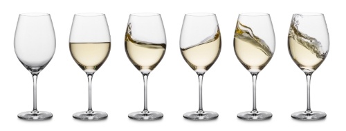 White Wine in Glasses