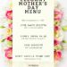 An Elegant Mother's Day menu