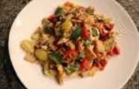 Healthy Date Night Menu Tomato Panzanella Salad