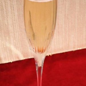 Prosecco Cocktail in champagne flute