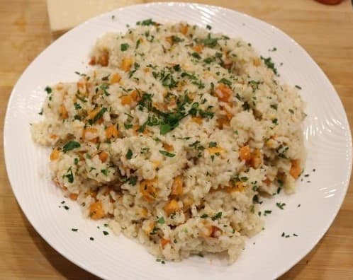 Baked Risotto with Butternut Squash an excellent Arborio Rice recipe