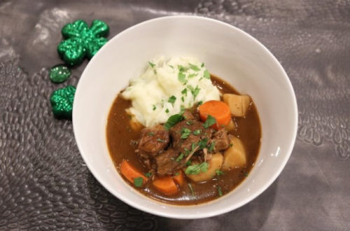 Slow Cooker Guinness Beef Stew for St. Patrick's Day Buffet