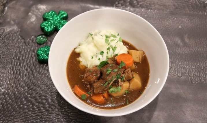 Slow Cooker Guinness Beef Stew for St. Patrick's Day Buffet