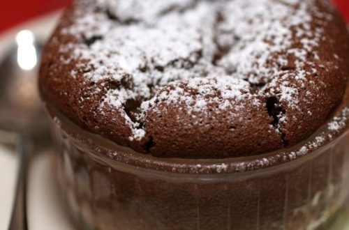 Perfect Chocolate Soufflé from your Freezer