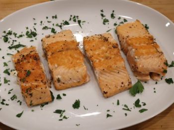 Budget-Friendly Double Date Dinner Pan-Seared Salmon