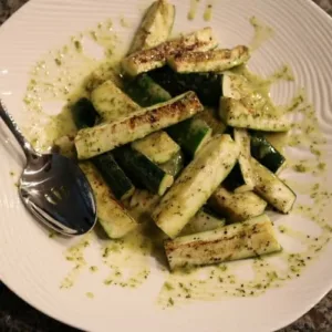 Grilled Zucchini Low Carb Recipe with Smoky Vinaigrette