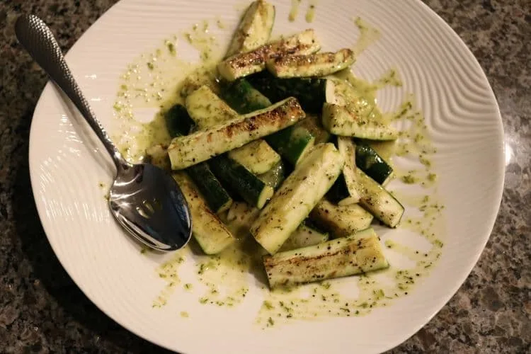 Grilled Zucchini Low Carb Recipe with Smoky Vinaigrette