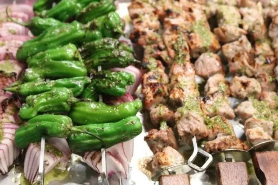 Pork shish kabobs recipe after grilling