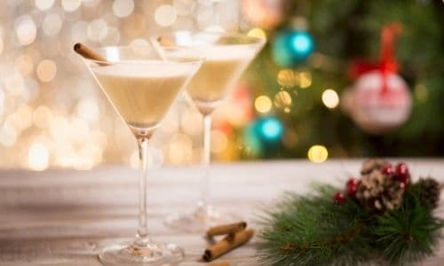 Spiked Holiday Cocktail with Eggnog