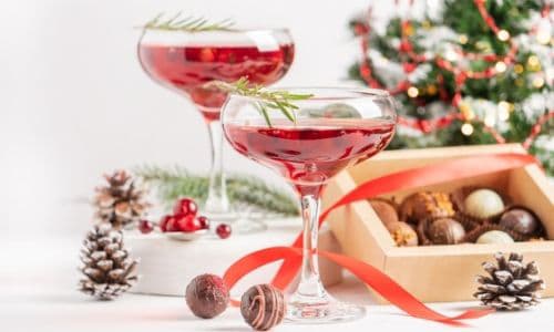 Festive Christmas Cosmo Cocktails