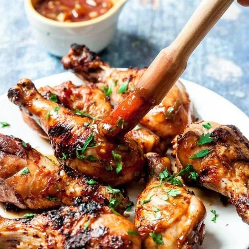 general-tso-grilled-chicken legs